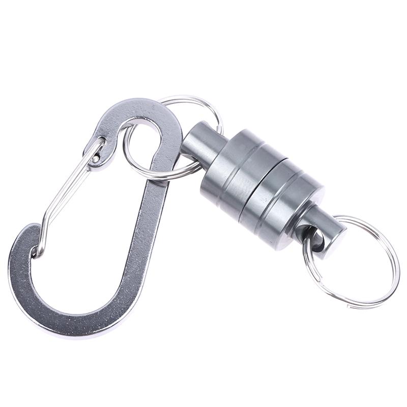 Fishing Hanging Buckle Magnetic Buckle With Keychain Carabiner Anti-Falling Fast Hanging Buckle Metal Strong Magnetic Buckle