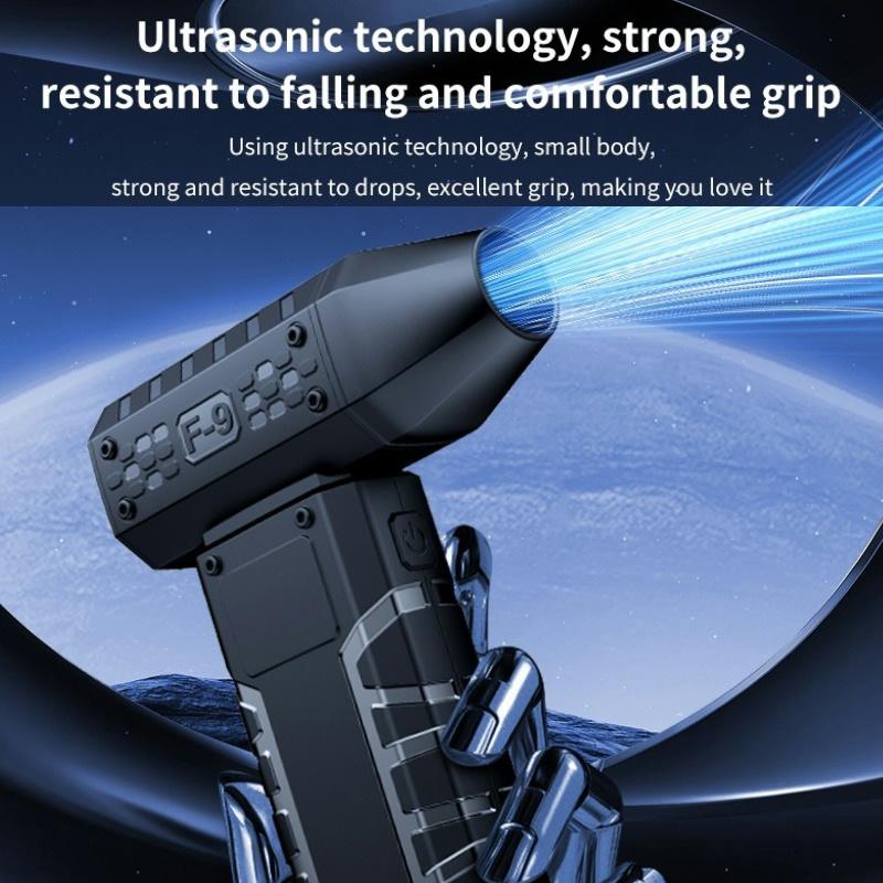 Mini Turbo Jet Fan 160000 RPM Digital Display Turbo Fan USB Rechargeable Brushless Motor Hair Dryer Powerful Blower With High Speed Duct Fan