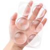 Door Knob Wall Shield Clear Soft Rubber Door Stopper Door Handle Bumper Mute Stickers Wall Protector Muffler Pad Protective Plug