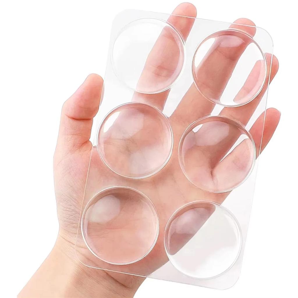 Door Knob Wall Shield Clear Soft Rubber Door Stopper Door Handle Bumper Mute Stickers Wall Protector Muffler Pad Protective Plug