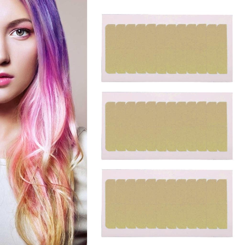 240pcs Hair Extension Tape Double Sided Extension Tapes Tabs Water Resistant Replacement Wig Tapes for Home Hair Salon 0.31x1.57in