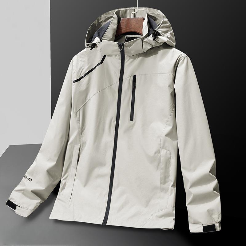 Outdoorjacke Herren Frühling und Herbst Winddicht Wasserdicht Modetrend Herbst Große Größe Paarjacke Herrenjacke
