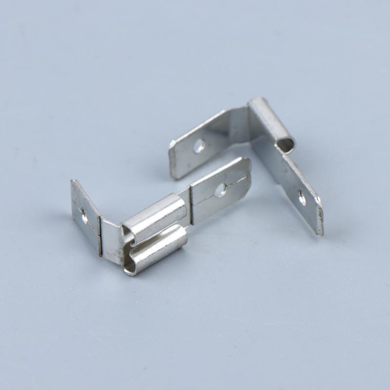 6.3 Mm Double Piggyback Spade Connectors Low Loss Terminal for High End Audio Equipment Wiring Reliable Endures Use