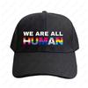 We Are All HuUnisex LGBT Rainbow Cap Summer Women Unisex Adult Peaked Hat Fashion Casual Adjustable Printed Baseball Caps Trucker Cap