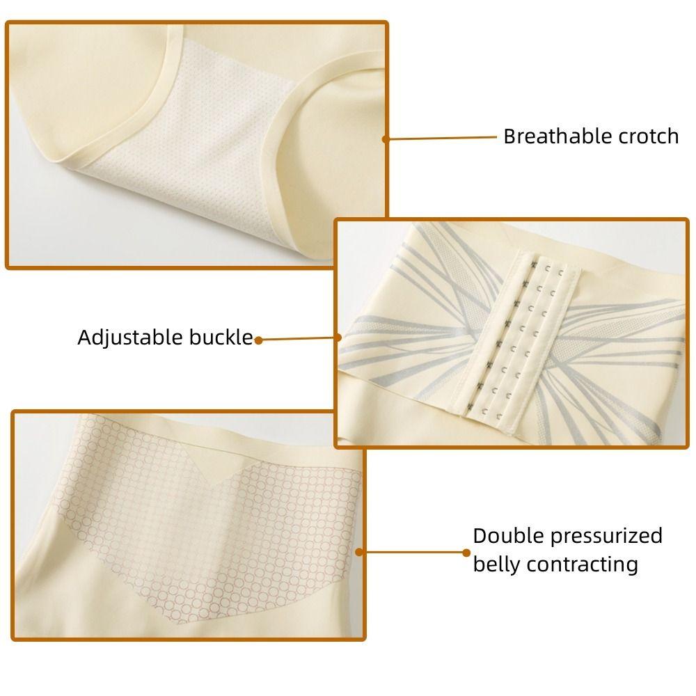 Buckle Slimming Shapewear High Waist Seamless Panties Women Breathable Butt Lifting Briefs Daily