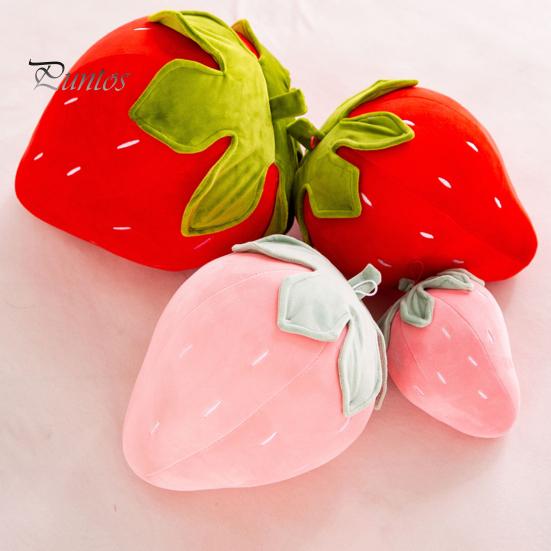 Pernă de pluș cu căpșuni pentru copii Jucărie super moale umplută cu fructe Pernă drăguță scaun lavabilă Cadou de Crăciun pentru copii Profesori Prieteni