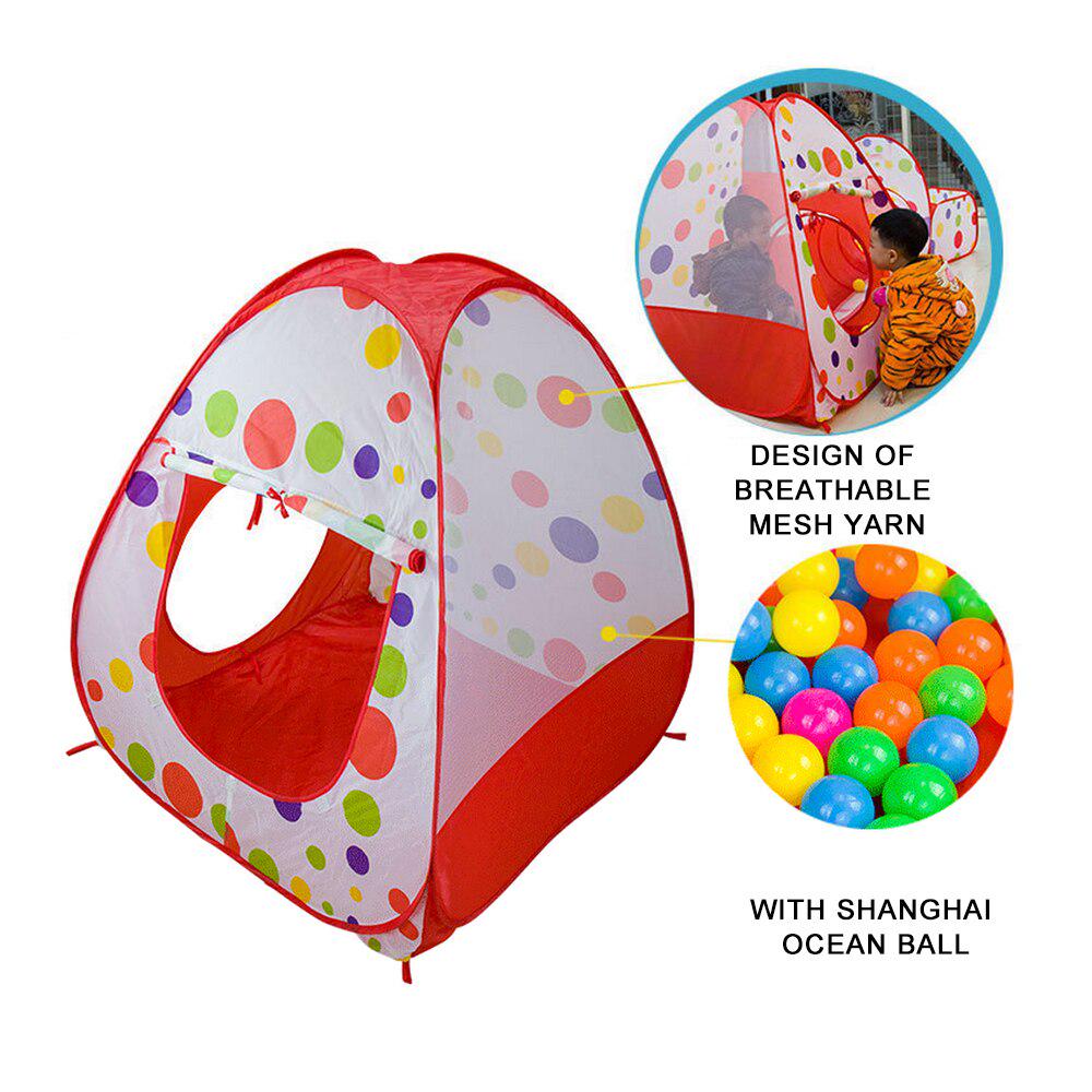 Play House Toy Children's Tent Baby Wigwam Portable Kids Tent Outdoor Ball Pool Toys Tunnel Ocean