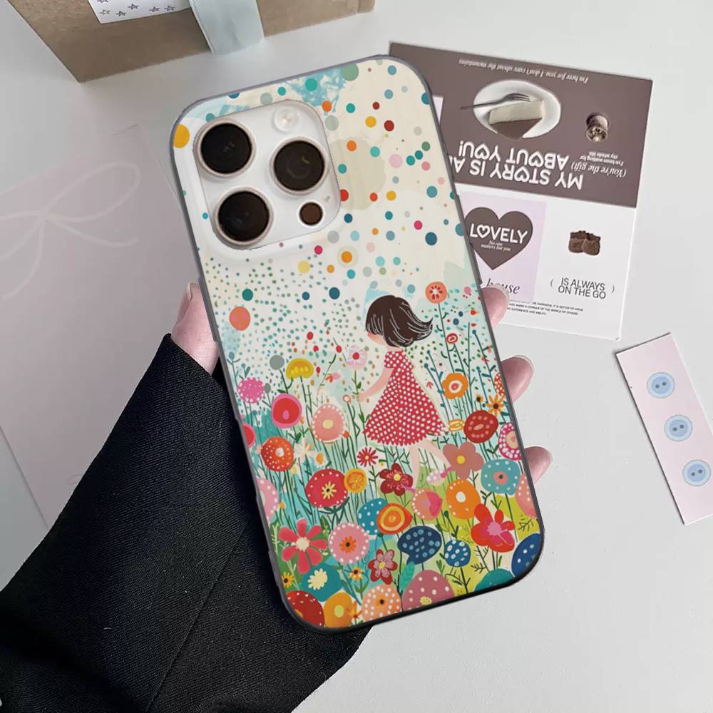 

Popular Art Y-Yayoi KusamaS Phone Case For iPhone 17 16 15 11 12 13 14 Pro Max Soft Corrugated Silicone Cover Case iPhone 13pro max