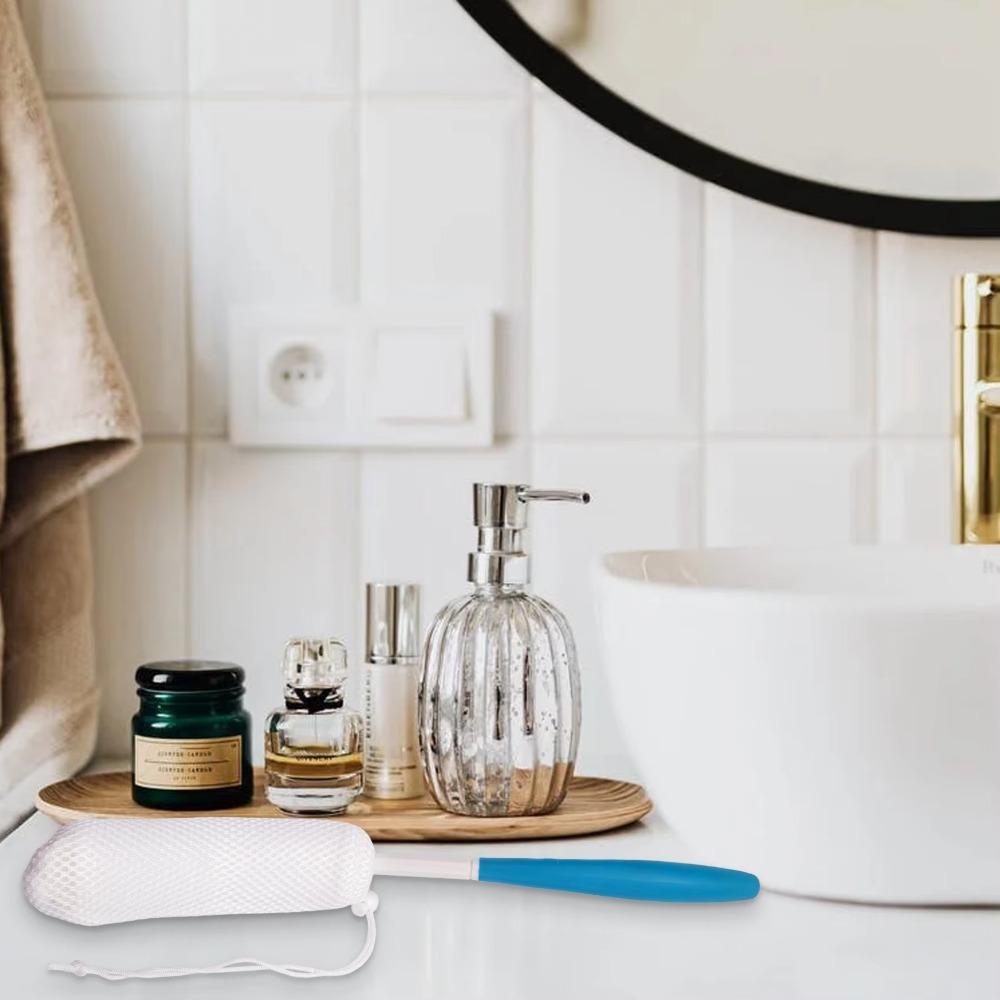 Long Handle Long Curved Shower Brush Curved Design Bath Brush Durable Back Shower Brush  Bath