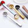 2-in-1 Coffee Spoon With Bag Clip Stainless Steel Spoon Bag Clip Durable Coffee Scoop Clip  Kitchen