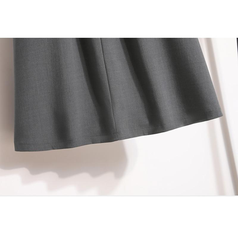 Women Summer Plus Size High Waist Skirts Vintage Elastic Pleated Elegant Long Skirts 5XL