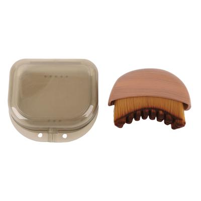 Contour Face Brush Ergonomic Fit Precisely Dry Brushing Face Brush for Chin with Storage Box