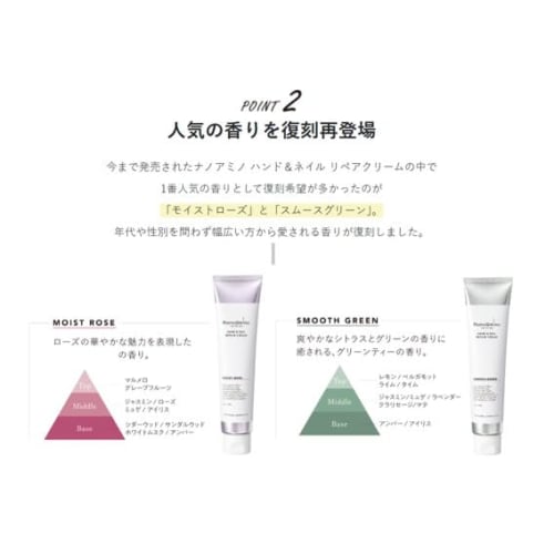 NANOAMINO Nano Amino Hand & Nail Repair Cream, Moist Rose, 80g, a Salon-exclusive Nail and Hand Cream for Hairdressers and Hairdressers. This Fermente