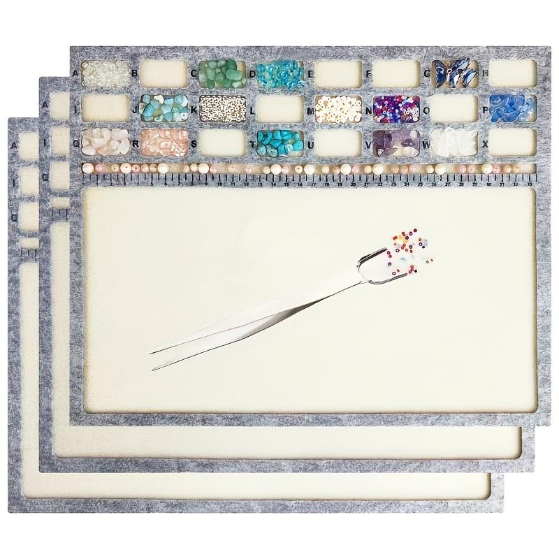 Bead Mat, Soft and Perfectly Stable, Centimeter Scale, for Jewelry Making Beading Supplies
