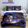 Naruto Patterned Pillowcase & Duvet Cover Set Anime Vintage Themed Bedding for Bedroom Use for Fans.-TING