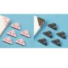 6/12PCS Triangle Plastic Bookmark Clips - Durable Page Corner Holders for Books, Students Reading & Office Organizing, Colorful