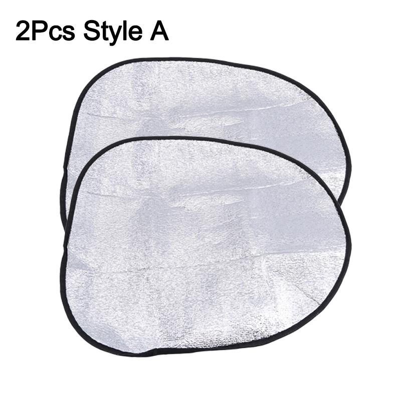 1/2Pcs Car Steering Wheel Anti-Heat Sun Shade Cover Foldable Sun-proof Anti-UV Protect Parasol Shield Sunscreen Insulation Cover