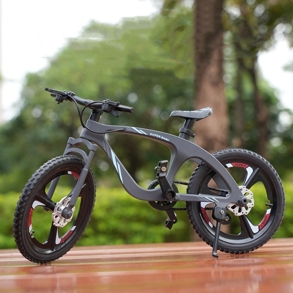 1:8 Scale Mini Bicycle Model Simulation Racing Metal Mountain Bike Toy Ornament Miniature Road BMX Bike Model Collection