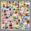 50 Sheets: Cute Original Waterproof Children's Stickers for Bottles, Phone Cases, Luggage, and Diaries