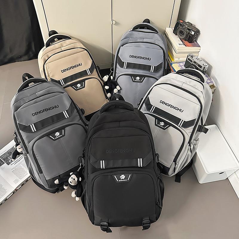 New Mori Large-capacity Student Schoolbag, Male and Female Couples Schoolbag, Junior High School Student Travel Backpack