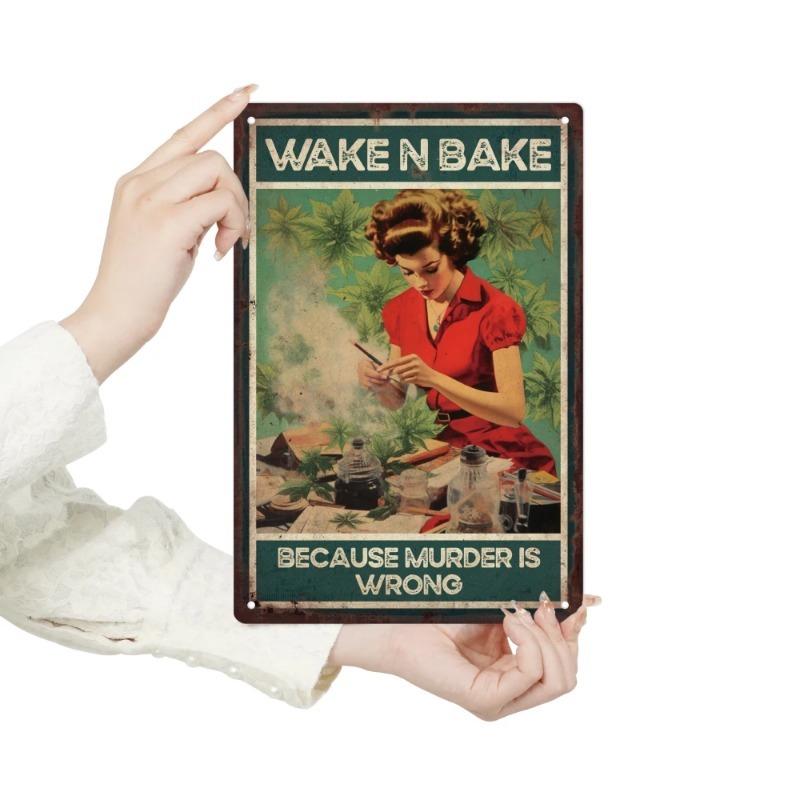 Riding Tin SignsMetal Plaque Vintage Painting Retro Plate Iron Poster Decoration Wall Art Decor for Home