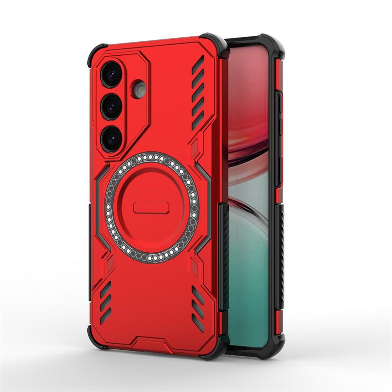 For Samsung Galaxy S26 Case Samsung S26 Pro S26Plus Armor Magnetic Adsorption Wireless Charge Cover For Samsung S26 Ultra Case