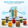 Portable Pill Organizer with 7 Compartments Daily Vitamin Supplement Container with Secure Lid and Removable Sections for Medication Storage