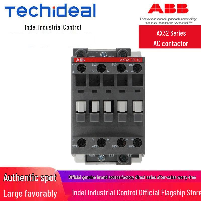 

ABB AX32 Series AC Contactors (Models: AX32-30-01-80, AX32-30-10-88, etc.) AX32-30-01-80: 220-230V 50Hz / 230-240V 60Hz