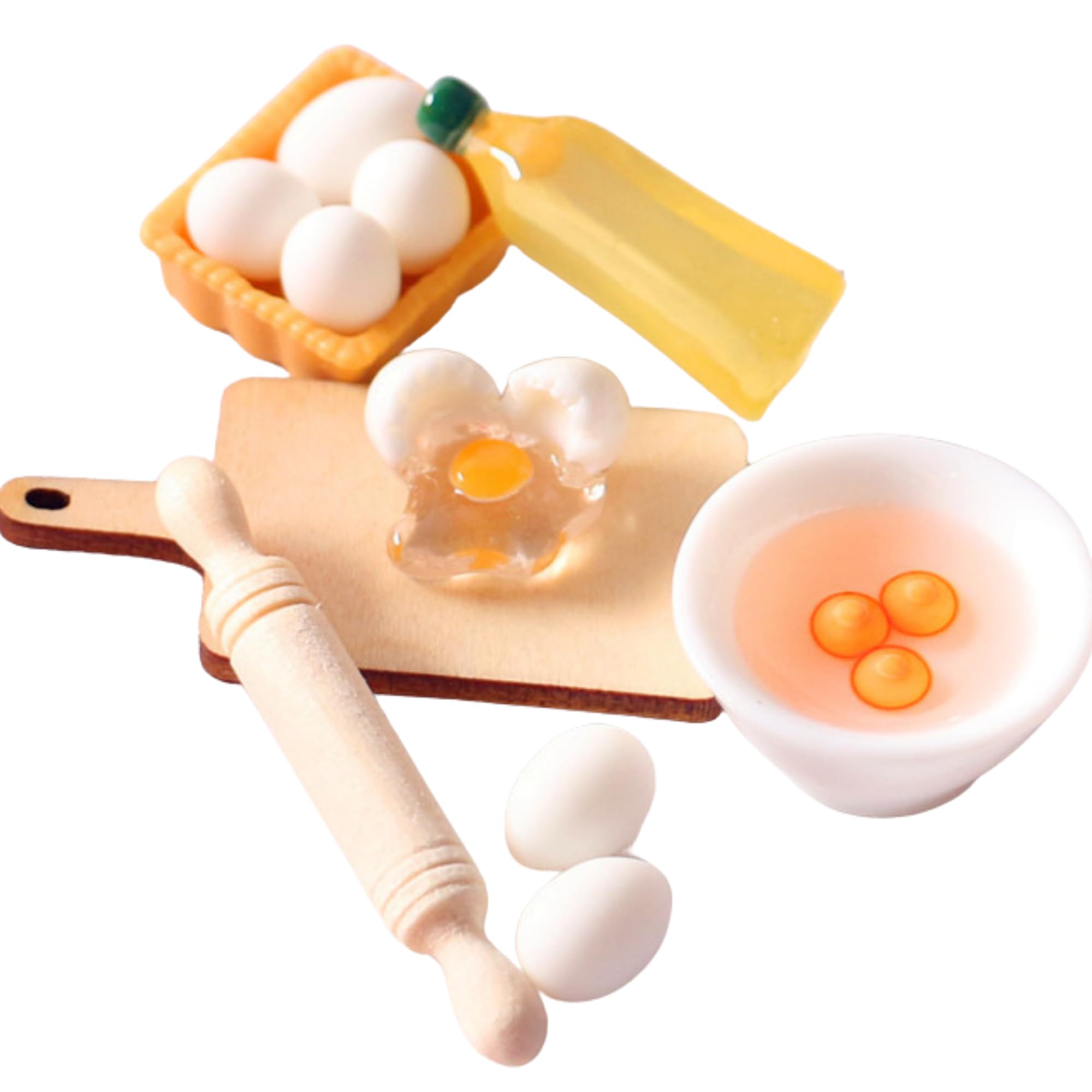 

[Sleeping] Miniature Food, Cooking Ingredients, Eggs, Kitchen, Dollhouse Cooking