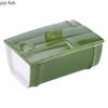 Plastic Imitation Bamboo Dining Plate Bamboo Tube Plate with Lid Green Dessert Plates Dim Sum Dish Serving Plates Fruit Bowl