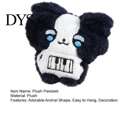 Stuffed Animal Keychain Plush Toy with Ball Chain, Cartoon Dog Cat Small Decoration Pendant, Charm for Backpack and Handbags Bag Decor