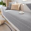 Cotton Coarse Cloth Non-slip Sofa Slipcover Modern Corner Cover Sofa Covers Living Room Stripe Sofa Towel Solid Wood Couch Cover