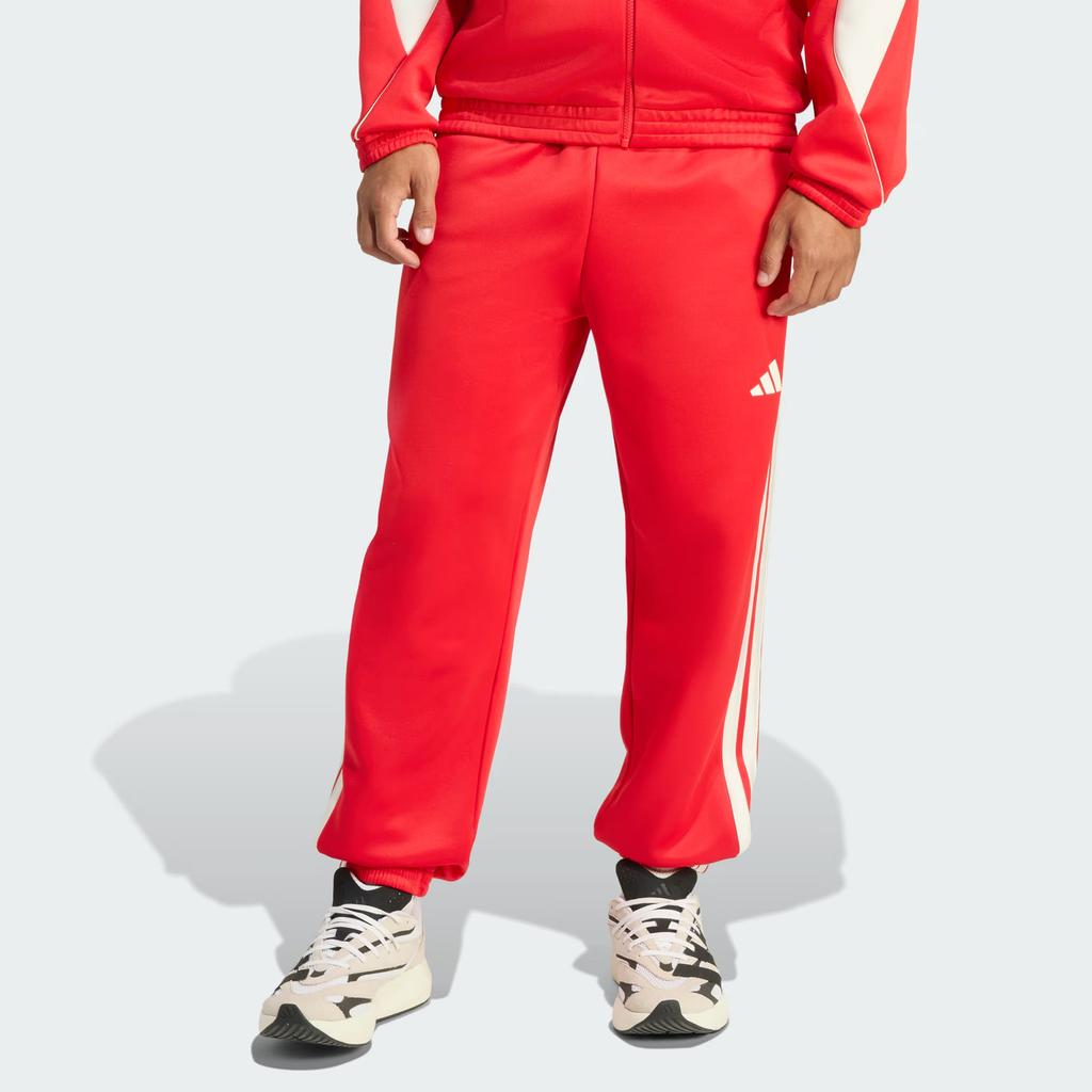 Adidas Sportswear Stadium Series Valentines Day Limited Soft Striped Drawstring Loose Knit Sweatpants Men Bottoms KE9573
