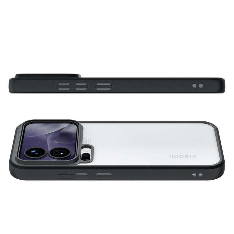 For Xiaomi 17 Pro Max Case For Xiaomi 17 Pro TPU Case Anti-Shockproof TPU Transparent Black Frame Case For Xiaomi 17 17 Pro Max