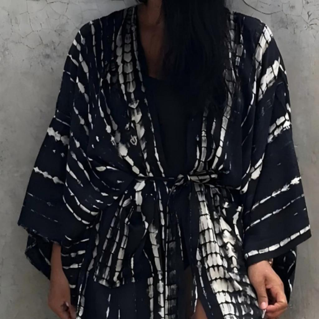 Cardigan Kimono Short Versatile Loose Cover Up  Seaside Vacation Sun Protection Shirt Shawl
