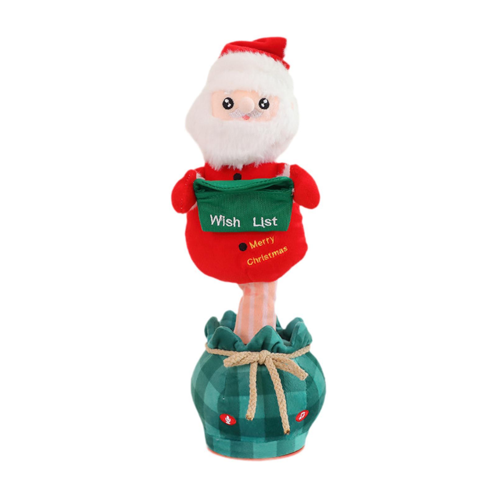 Electric Dancing Christmas Toy Singing Soft Christmas Electric Plush Toy for