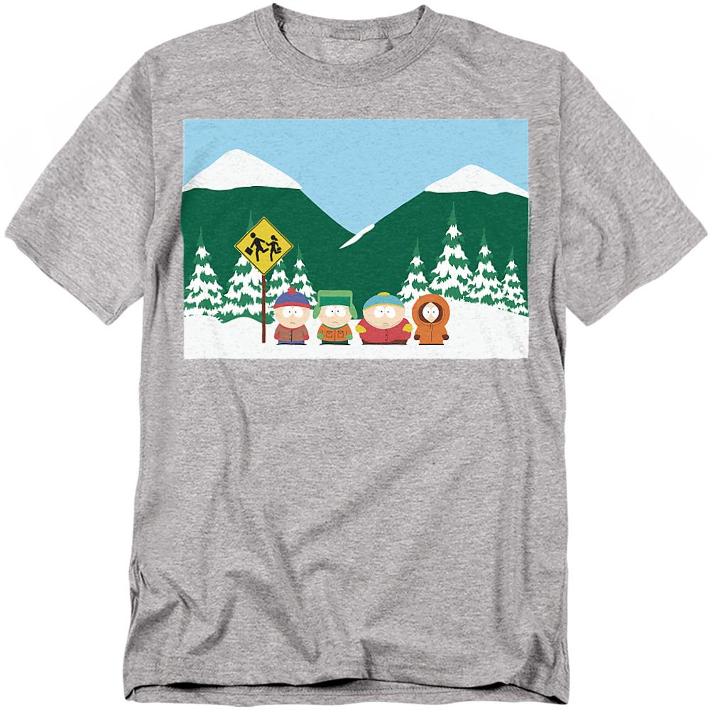 South Park Unisex Adult Bus Stop T-Shirt