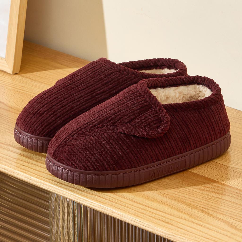 Winter Women Home Slippers Plush Warm Flat Slides Breathable Soft Non-slip Slippers Indoor Outdoor Men Casual Slippers