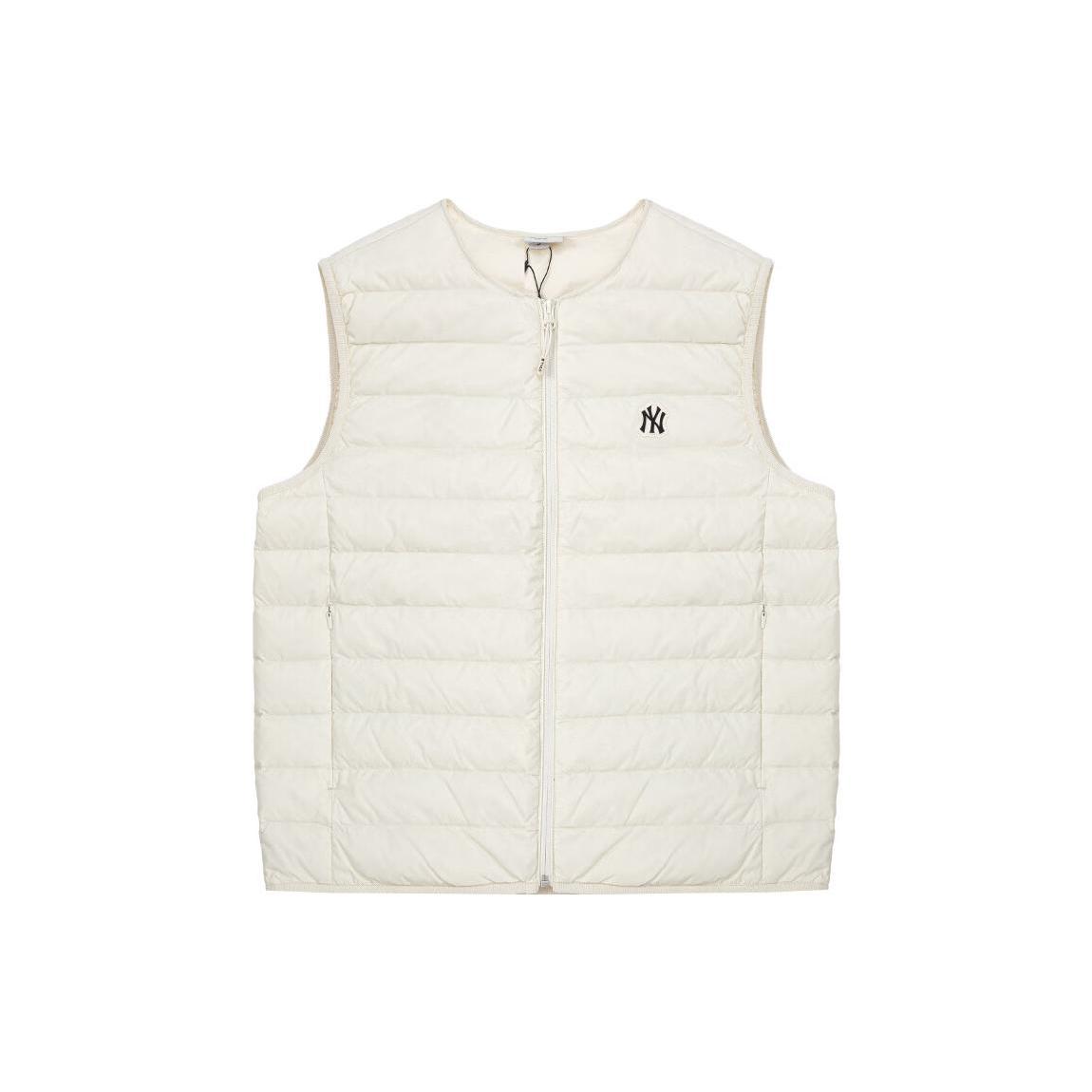 MLB New York Yankees Down Vests Unisex Beige Moderate 3ADVB0426-50CRS XL