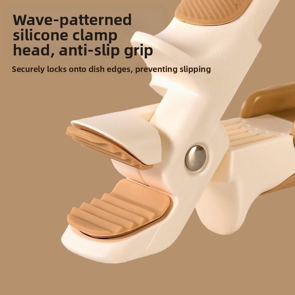 Silicone Handle Dish Gripper Non-Slip 2-in-1  Bowl  Clip Pot Holder Clamp  for Baking Cooking