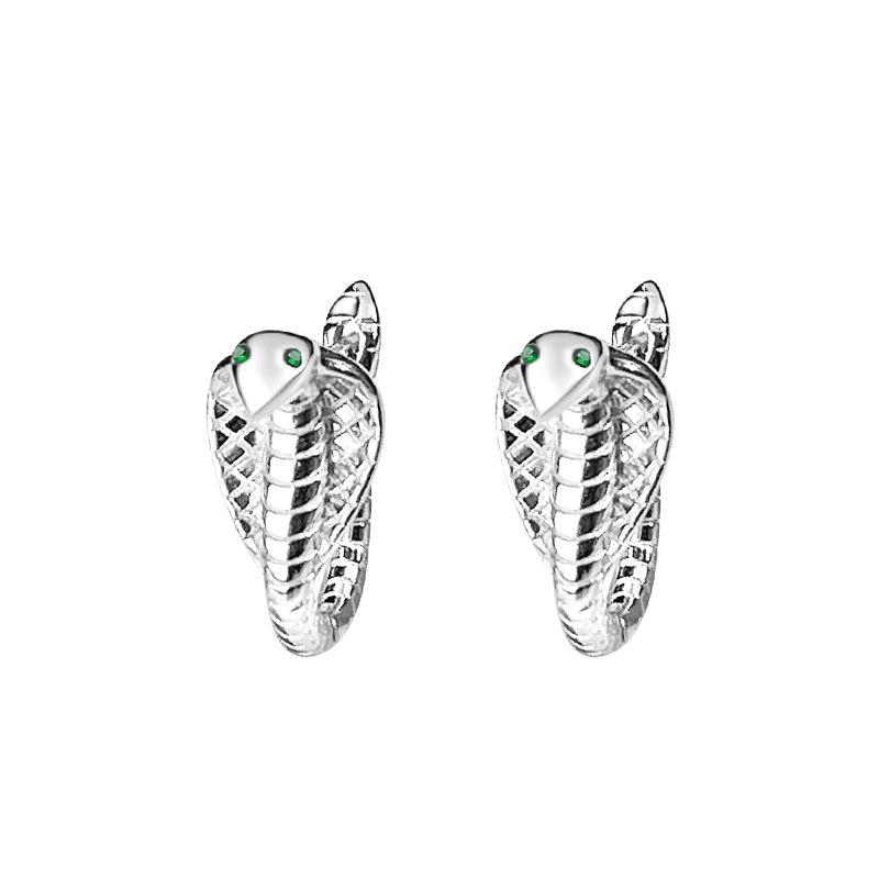 High-end Cool Style Cobra Earrings  Snake Earrings Men's and Women's Gender-neutral Earrings