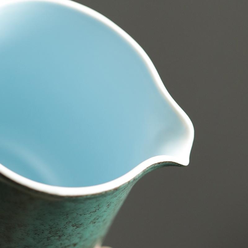 300ml Ceramic Fair Cup Coarse Pottery Tea Divider Vintage Tea Sea