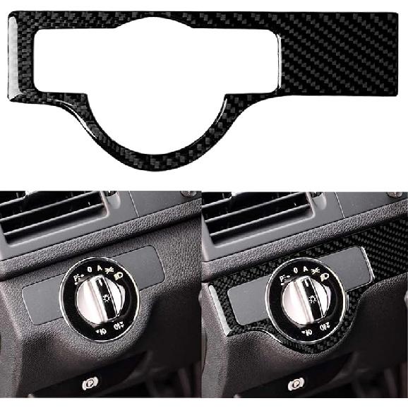 NVCNX Carbon Fiber Compatible with Mercedes-Benz C-Class W204 C250 C300 C350 C63 AMG 2008 2009 2010 2011 2012 2013 2014 Sedan Accessories Door Panel