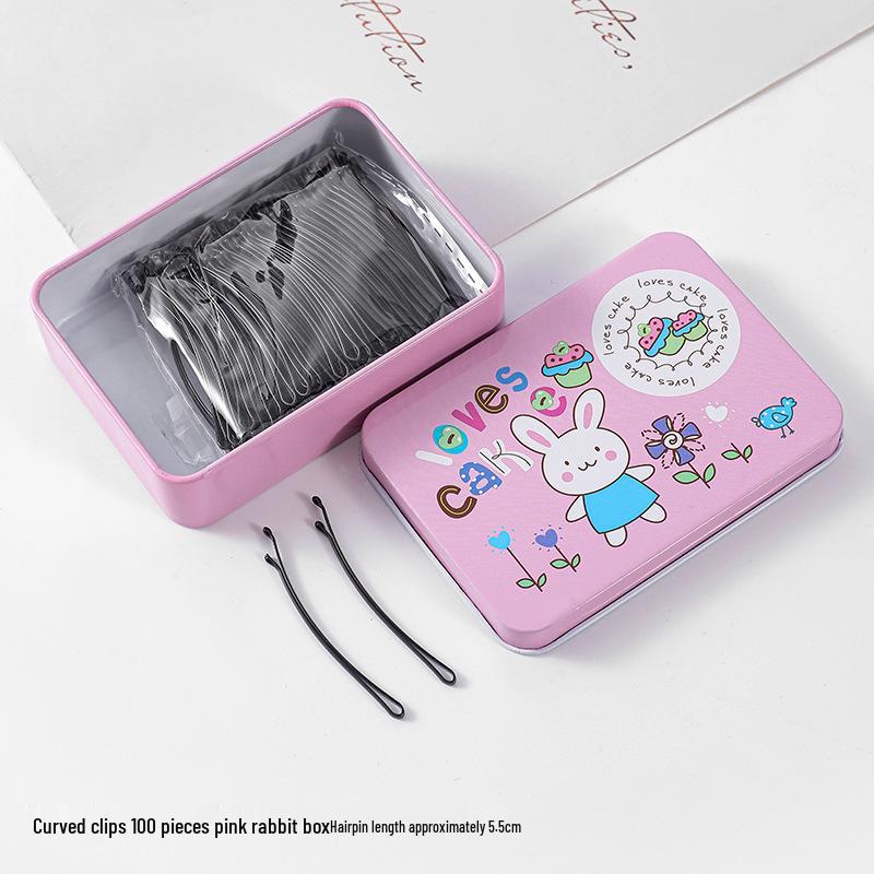 50-200 Pcs Black U-Shaped Bobby Pins & Flat Hair Clips for Hair Styling