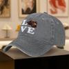 Vintage Washed Baseball Cap with Chocolate Labrador Print  Unisex Outdoor Sports  Daily Wear