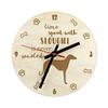 Sloughi, Arabian Greyhound, Uskay, Oska, Berber Greyhound - Clock with Dog, Wooden Clock with Engraving, Personalised Clock by