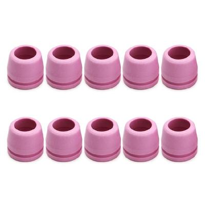 10Pcs Plasma Cutters Torch Consumables Nozzle Ceramic Shielding Cups 50-60A