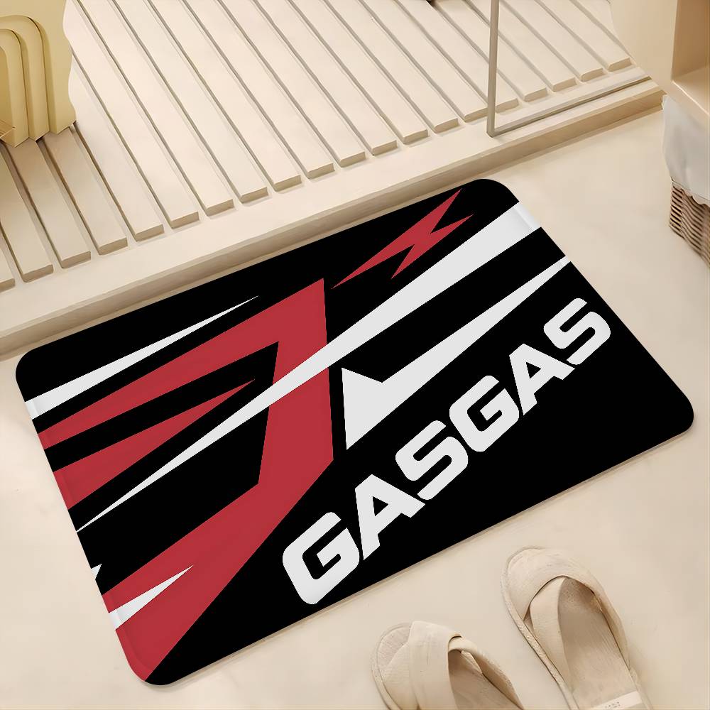 G-GasGas Red Motorcycle Door Mat Nordic Style Bedroom Living Room Doormat Home Balcony Anti-Slip Alfombra