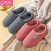 Fashion 2025 Winter Slippers Women Home Floor Warm Shoes Soft Plush Anti-slip Couples Indoor Slides Plus Size Mom Dad House Footwear