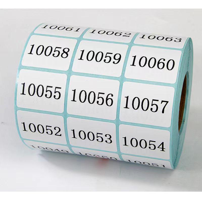 Double Row Thermal Paper Self-Adhesive Labels for QR Code & Barcode Printing, Water/Oil/Heat-Resistant, Free Shipping